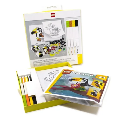 Stationery Set, Animals 3 in 1 Creativity Set