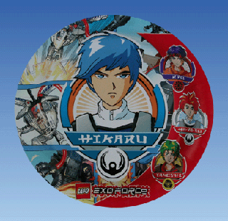 Party Plates Exo-Force Round (8 Pieces)