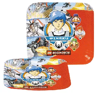 Party Plates Exo-Force Square (8 Pieces)