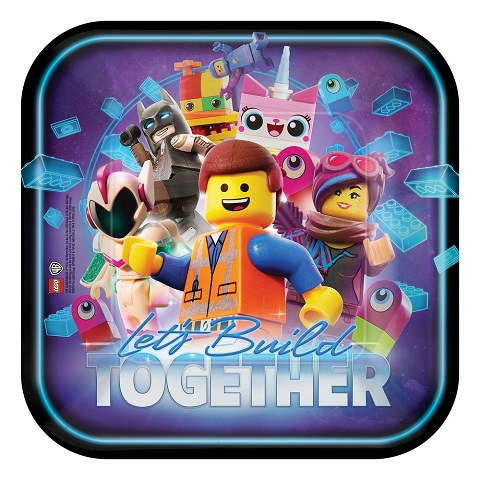 Party Plates 23cm - Let's Build Together (8 Pieces)
