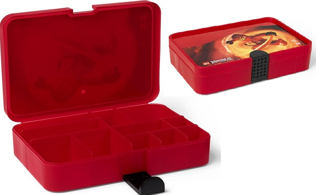 Sorting Box / Storage Case, NINJAGO - Trans-Red (4084)