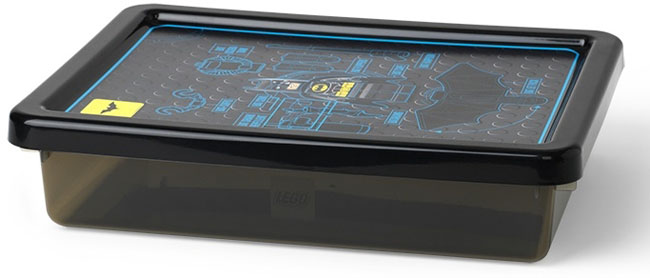 Storage Box, The LEGO Batman Movie - Trans-Brown with Black Lid, Small (4092)