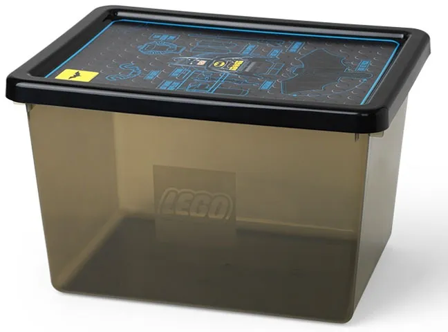 Storage Box, The LEGO Batman Movie - Trans-Brown with Black Lid, Large (4094)