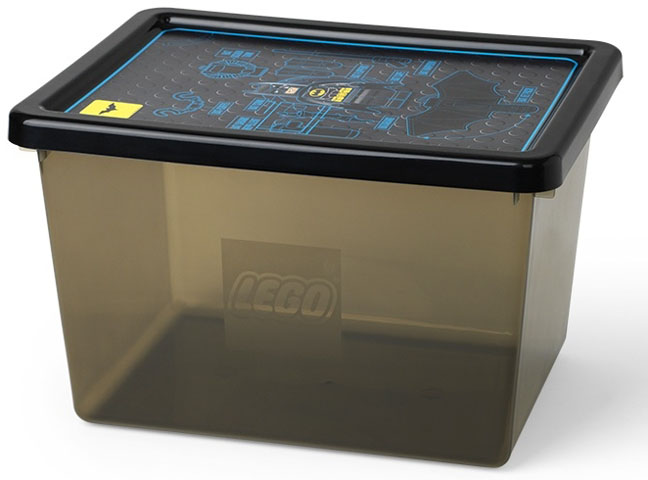 Storage Box, The LEGO Batman Movie - Trans-Brown with Black Lid, Large (4094)