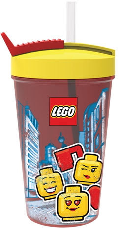 Cup / Mug Travel Cup Iconic with Flexible Straw, Minifigure Heads Female