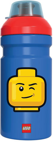 Drink Bottle Iconic Blue with Male Minifigure Head Winking