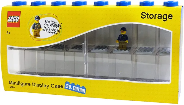 Minifigure Display Case, Large - For 16 Minifigures, 2 Doors Limited Edition (4066)