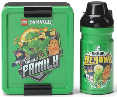Lunch Set, NINJAGO Dragons Rising, 'Team Ninja Family' / 'Reach Beyond' Pattern