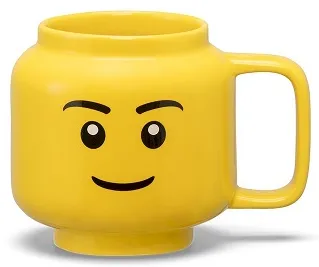 Cup / Mug Ceramic Minifigure Head Boy 255 ml