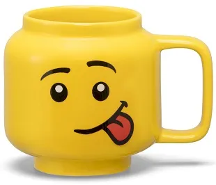 Cup / Mug Ceramic Minifigure Head Boy Silly 255ml