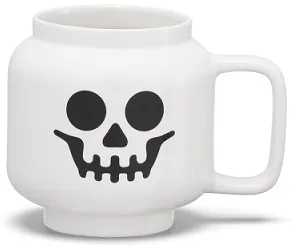 Cup / Mug Ceramic White Skeleton 255ml