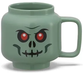 Cup / Mug Ceramic Sand Green Skeleton 255ml