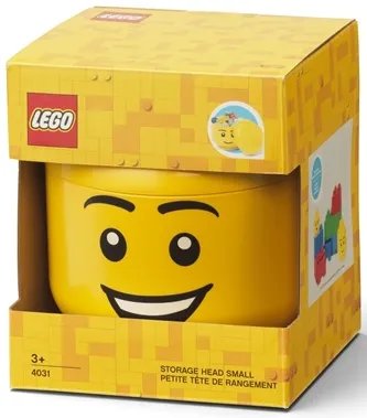 Minifigure Head Storage Container Small - Male Open Smile (4031)