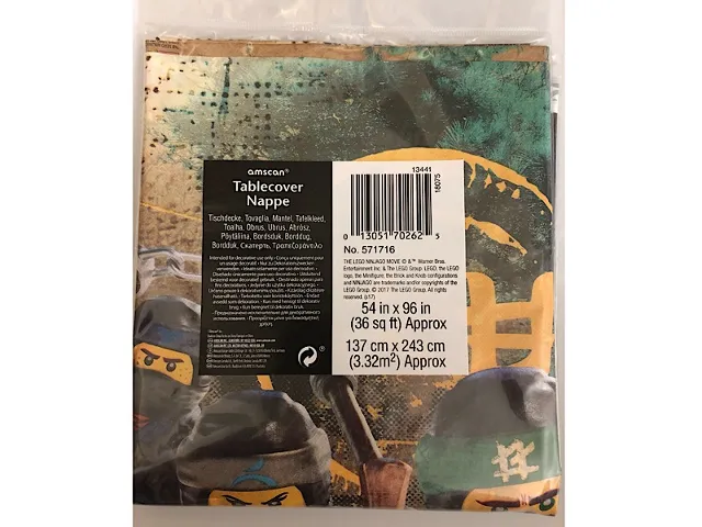 Table Cover, The LEGO NINJAGO Movie, Plastic