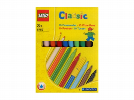 Pen Set, Felt Tip 10 Colors Classic Fibre Pens