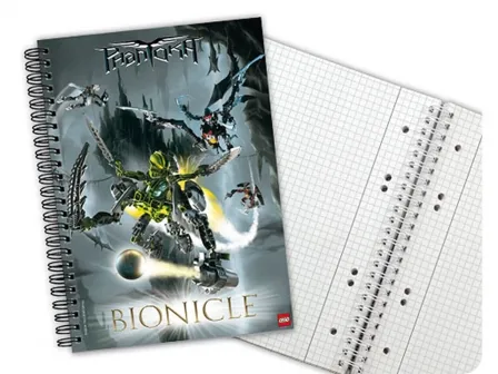 Notebook, Bionicle Phantoka Graph Paper, Spiral Bound