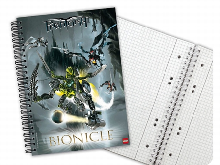 Notebook, Bionicle Phantoka Graph Paper, Spiral Bound