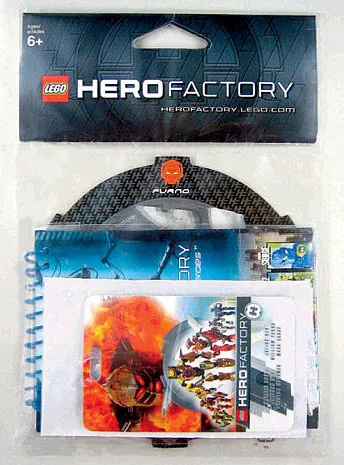 Notebook, Hero Factory Spiral Bound, Set with Badge and Wheel