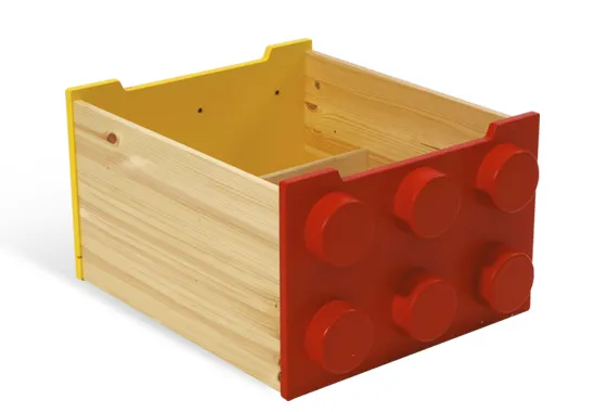 Rolling Storage Box (Red / Yellow)