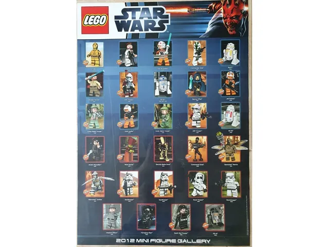 Star Wars 2012 Mini Figure Gallery Poster (Non-Folded)