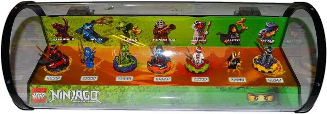 Display Assembled Set, NINJAGO Sets 9552, 9553, 9558, 9562, 9564, 9566 and 9579 in Plastic Case