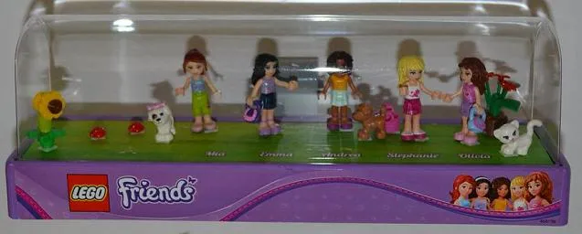 Display Assembled Minifigures, Friends in Plastic Case