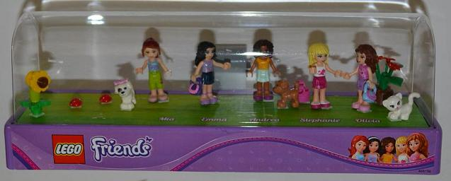Display Assembled Minifigures, Friends in Plastic Case