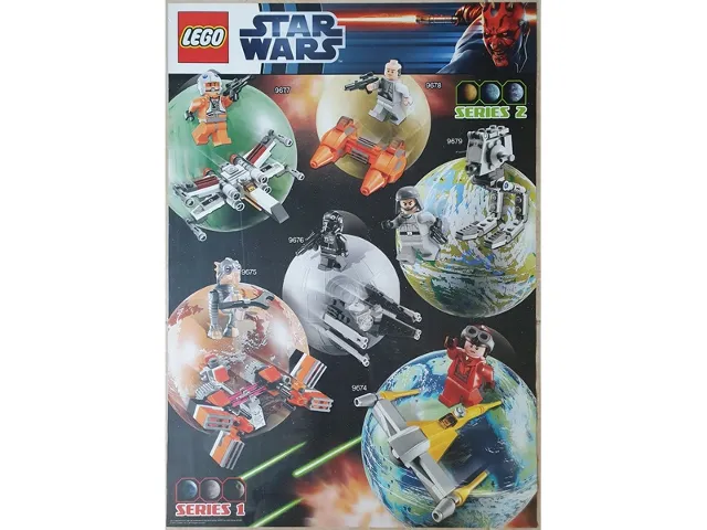 Star Wars 2012 Planets Poster Series 1 + Series 2 (Non-Folded)