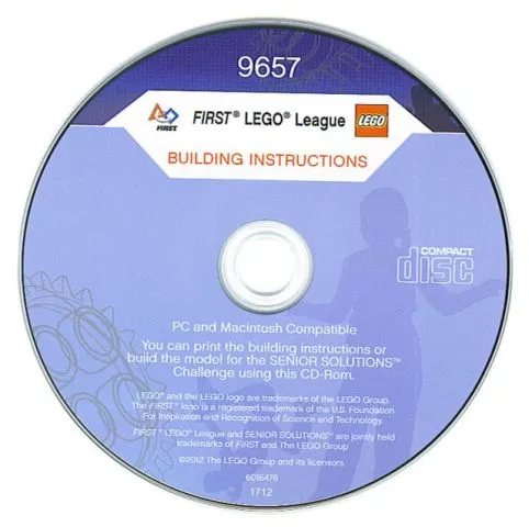 Education Instruction CD-ROM for 9657 (FIRST LEGO League (FLL) 2012 - Senior Solutions)