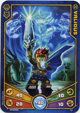 LEGENDS OF CHIMA Deck #1 Game Card 13 - Valious