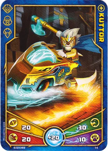 LEGENDS OF CHIMA Deck #1 Game Card 14 - Kuttor