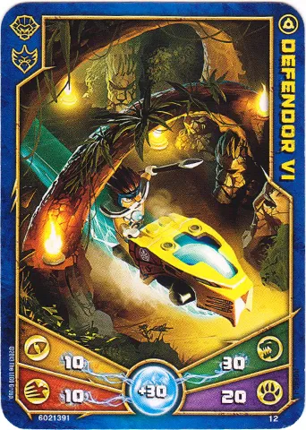 LEGENDS OF CHIMA Deck #1 Game Card 12 - Defendor VI