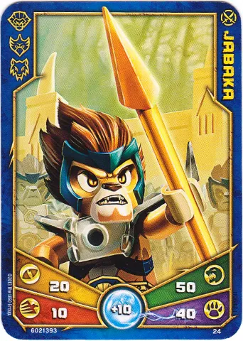 LEGENDS OF CHIMA Deck #1 Game Card 24 - Jabaka