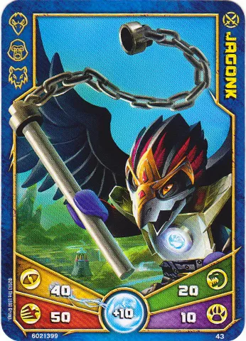 LEGENDS OF CHIMA Deck #1 Game Card 43 - Jagonk
