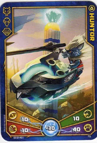 LEGENDS OF CHIMA Deck #1 Game Card 75 - Huntor