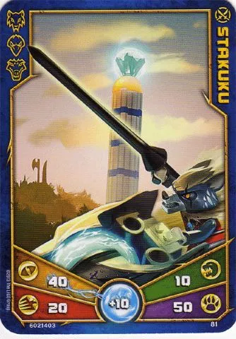 LEGENDS OF CHIMA Deck #1 Game Card 81 - Stakuku