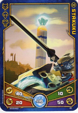 LEGENDS OF CHIMA Deck #1 Game Card 81 - Stakuku