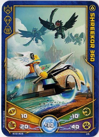LEGENDS OF CHIMA Deck #1 Game Card 35 - Shreekor 360