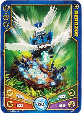LEGENDS OF CHIMA Deck #1 Game Card 45 - Aerozor