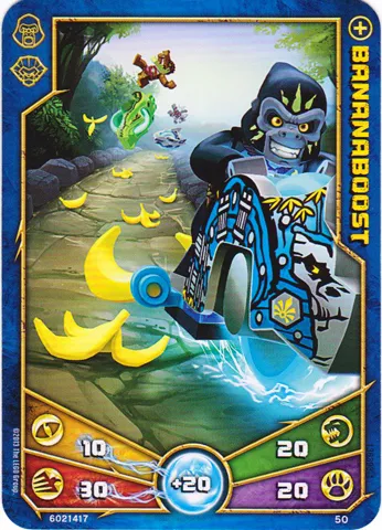 LEGENDS OF CHIMA Deck #1 Game Card 50 - Bananaboost