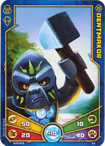LEGENDS OF CHIMA Deck #1 Game Card 54 - Dentmakor
