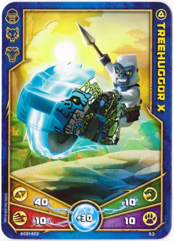 LEGENDS OF CHIMA Deck #1 Game Card 53 - Treehuggor X