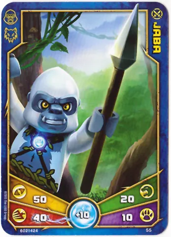 LEGENDS OF CHIMA Deck #1 Game Card 55 - Jaba
