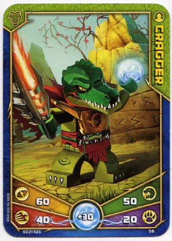 LEGENDS OF CHIMA Deck #1 Game Card 56 - Cragger