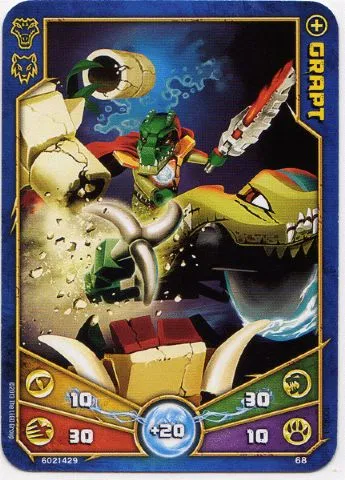 LEGENDS OF CHIMA Deck #1 Game Card 68 - Grapt