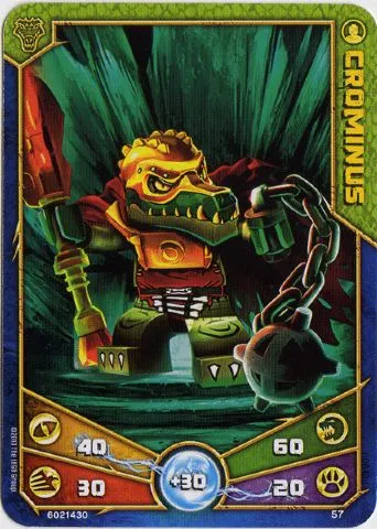 LEGENDS OF CHIMA Deck #1 Game Card 57 - Crominus