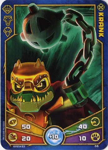 LEGENDS OF CHIMA Deck #1 Game Card 66 - Krank