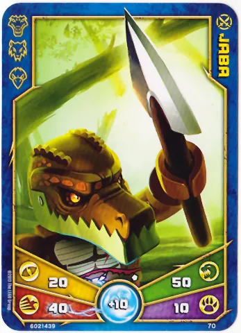 LEGENDS OF CHIMA Deck #1 Game Card 70 - Jaba