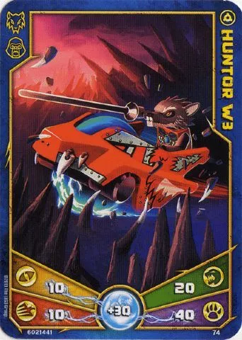 LEGENDS OF CHIMA Deck #1 Game Card 74 - Huntor W3