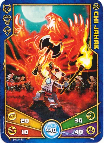 LEGENDS OF CHIMA Deck #1 Game Card 79 - Chi Jahak
